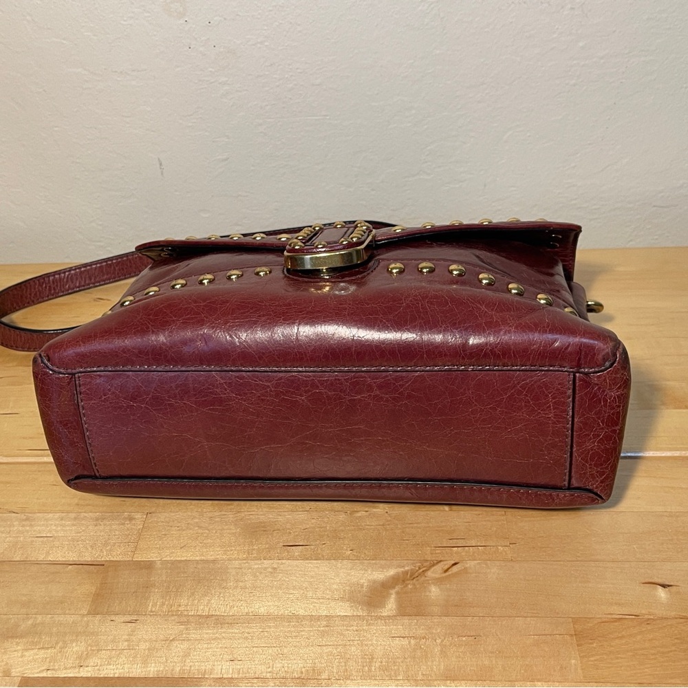 The Marc Jacobs Red Leather Studded Envelope Crossbody Bag - Picture 6 of 15